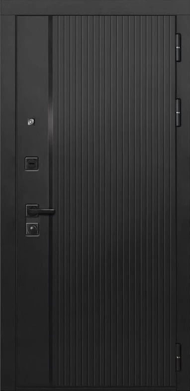 Входная дверь ДвериПРО Л-45 Без фрезеровки Дуб арктик горизонт DPRO222669 внешняя сторона