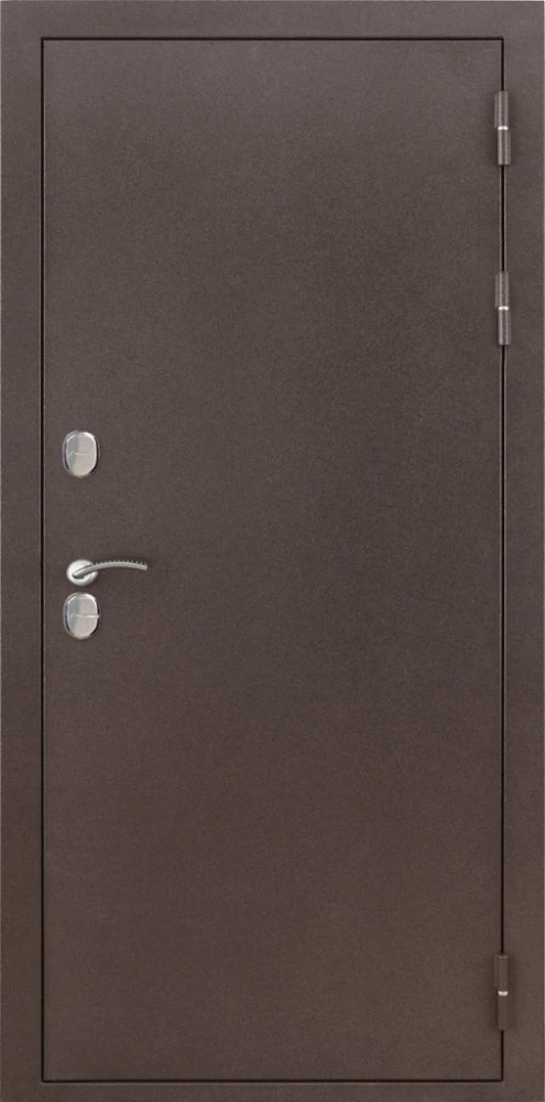 Входная дверь ДвериПРО Термо медный антик СБ-1 (лак. белое, 16мм, Беленый дуб) DPRO226352 внешняя сторона